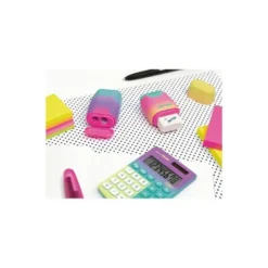 SACAPUNTAS MILAN COMPACT SUNSET PLASTICO 2 USOS CON GOMA DE BORRAR COLORES SURTIDOS