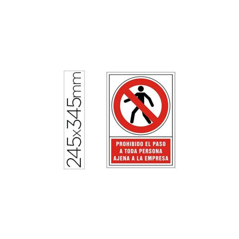 Señal marca Syssa prohibido el paso personal ajeno