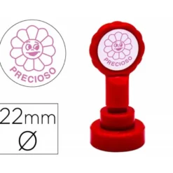 SELLO ARTLINE EMOTICONO PRECIOSO COLOR ROSA 22 MM DIAMETRO