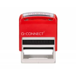 SELLO ENTINTADO AUTOMATICO Q-CONNECT PAGADO ALMOHADILLA 14X38 MM COLOR ROJO