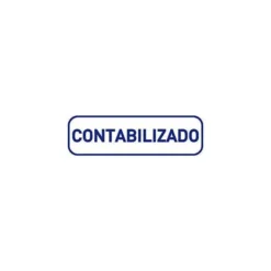 Sello entintado marca Printy con texto Contabilizado