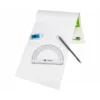 Semicirculo plastico marca Liderpapel 14 cm