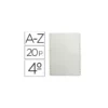 Separador alfabetico multifin 3002 plastico cuarto natural