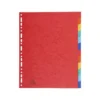 Separadores cartulina Exacompta Din A4+ juego de 12 colores