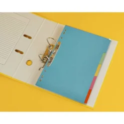 Separadores de cartulina Q-Connect multitaladro Din A4 Juego de 5