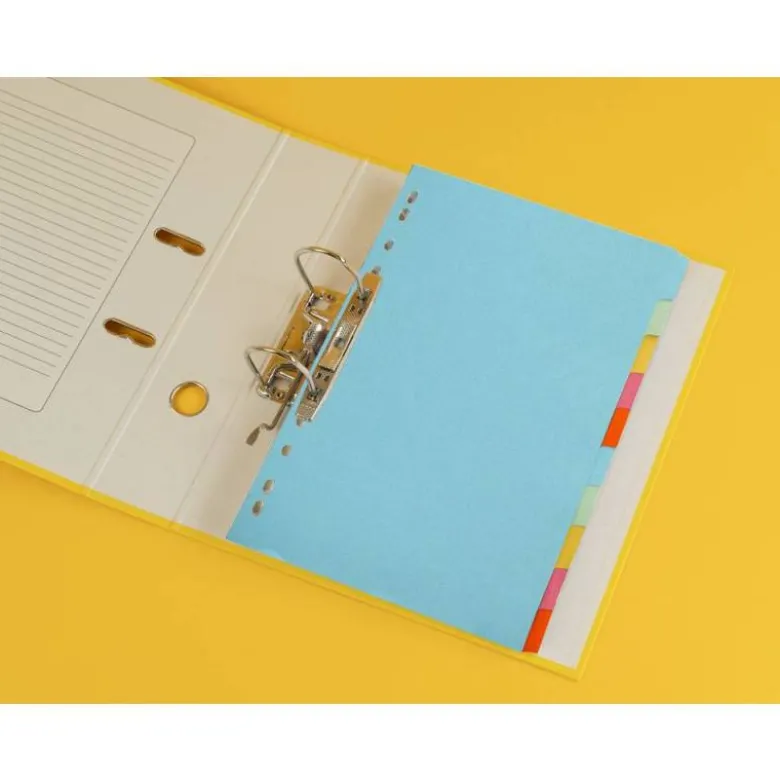 Separadores de cartulina Q-Connect multitaladro Din A4 juego de 10 multitaladro