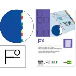 Separadores de plastico Liderpapel juego de 10