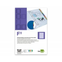 Separadores de plastico Liderpapel juego de 6 separadores