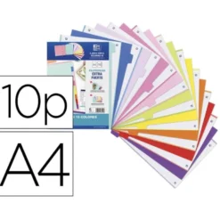 SEPARADORES DE PLASTICO OXFORD POLIPROPILENO 500 MC JUEGO DE 10 SEPARADORES