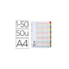 Separadores de plástico Q-Connect numericos