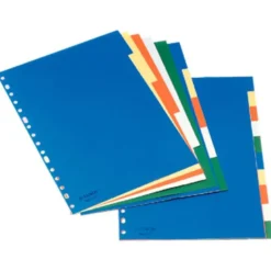 Separadores plastico Esselte Din A4 juego de 10 colores