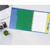 Separador liderpapel plastico juego de 5 separadores folio 16 taladros