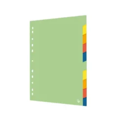 SEPARADOR LIDERPAPEL POLIPROPILENO JUEGO DE 10 SEPARADORES A4 MULTITALADRO 500 MICRAS