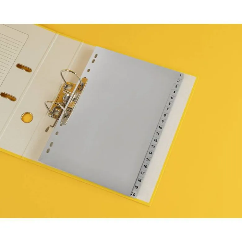 Separador Q-Connect Numerico 1-20 A4 multitaladro