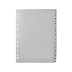 Separador Q-Connect Numerico 1-20 A4 multitaladro