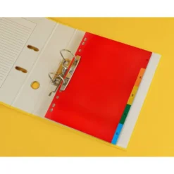 SEPARADOR Q-CONNECT PLASTICO JUEGO DE 5 SEPARADORES DIN A4 MULTITALADRO