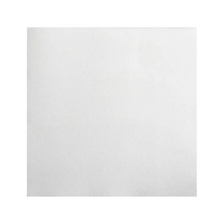 SERVILLETA PRONAPPE CELULOSA MICRO GROFADA 20X20 CM 2 CAPAS COLOR BLANCO PAQUETE DE 50 UNIDADES