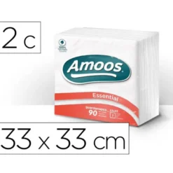 Servilletas de papel Amoos Color blanco