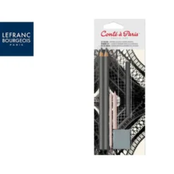 SET DE DIBUJO CONTE A PARIS BLISTER DE 2 LAPICES 2H/6B + 1 BARRA CARBON COMPRIMIDO + 2 DIFUMINOS + 1 GOMA MIGA PAN