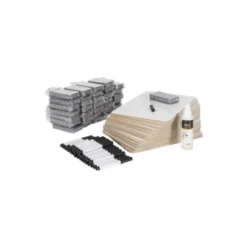 SET ESCOLAR BI-OFFICE 35 PIZARRA BLANCA MELAMINA DOBLE CARA A4 + 35 BORRADORES + 35 ROTULADORES + 1 SPRAY