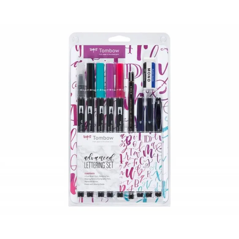 SET LETTERING TOMBOW ADVANCED 10 PIEZAS