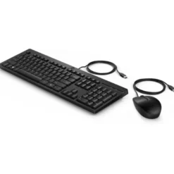 SET TECLADO + RATON HP COMBO 225 USB-A LONGITUD CABLE 180 CM COLOR NEGRO