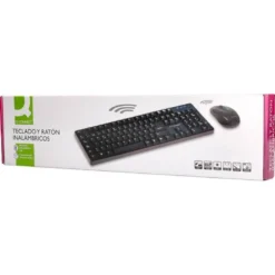 SET TECLADO + RATON INALAMBRICO Q-CONNECT 2.4G NEGRO COMPATIBLE WINDOWS 98 / NT / ME / 2000 / XP / 7 /