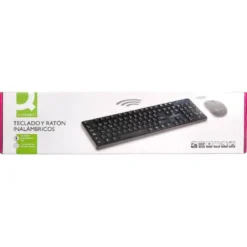 SET TECLADO + RATON INALAMBRICO Q-CONNECT 2.4G NEGRO COMPATIBLE WINDOWS 98 / NT / ME / 2000 / XP / 7 /