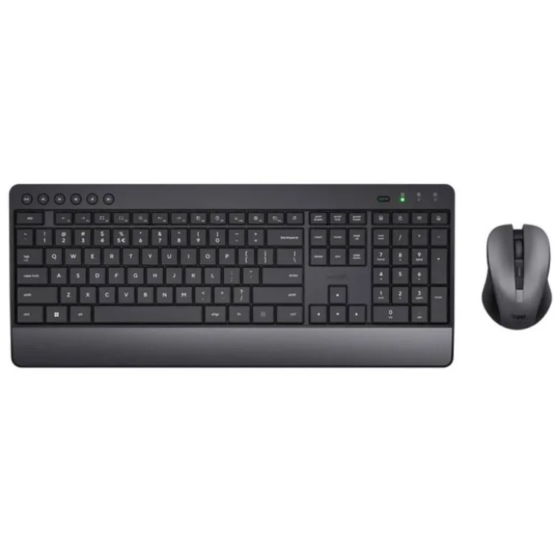 SET TECLADO + RATON TRUST TREZO INALAMBRICO ECO USB MICRO COLOR NEGRO