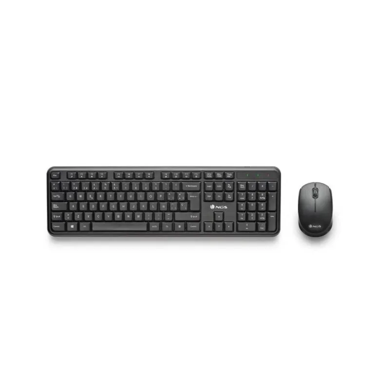 SET TECLADO Y RATON NGS ALLURE MULTIMEDIA INALAMBRICO USB NANO 2,4 GHZ COLOR NEGRO