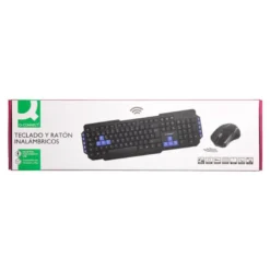 SET TECLADO Y RATON Q-CONNECT INALAMBRICO COMPATIBLE WINDOWS COLOR NEGRO