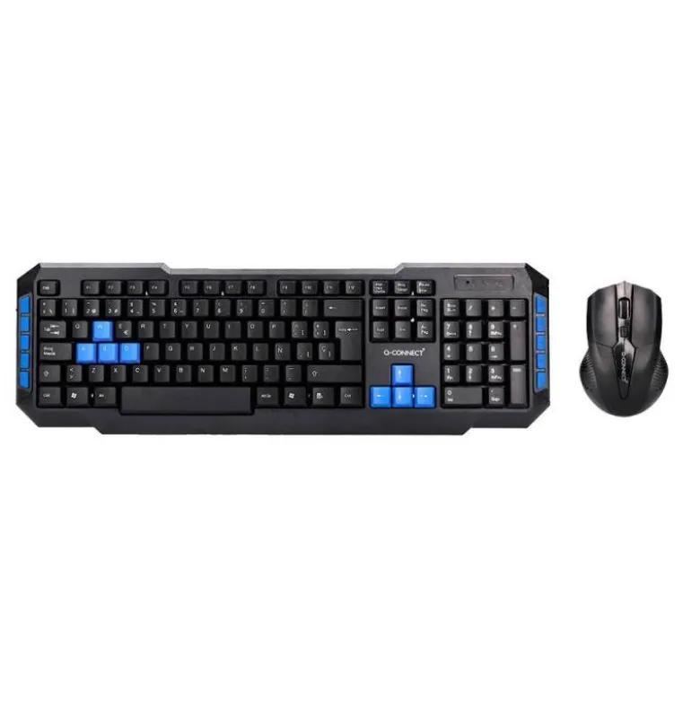 SET TECLADO Y RATON Q-CONNECT INALAMBRICO COMPATIBLE WINDOWS COLOR NEGRO