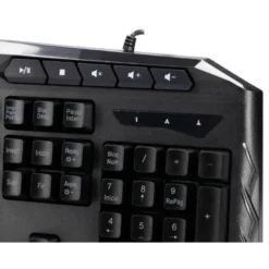 SET TECLADO Y RATON Q-CONNECT GAMING CON CABLE E ILUMINACION LED COLOR NEGRO
