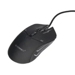SET TECLADO Y RATON Q-CONNECT GAMING CON CABLE E ILUMINACION LED COLOR NEGRO