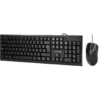 SET TECLADO Y RATON Q-CONNECT CON CABLE COLOR NEGRO