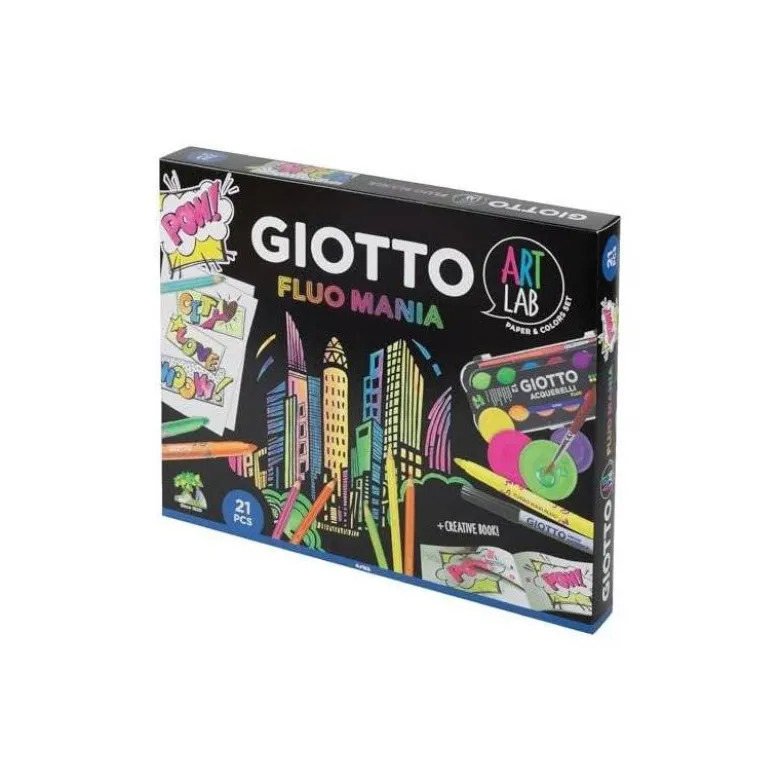 SET CREATIVO GIOTTO ART LAB FLUO MANIA