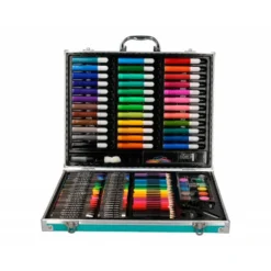 SET DE PINTURA LIDERPAPEL ALUMINIO 150 PIEZAS MALETIN 37,8X29,7X4,6 CM