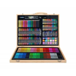 SET DE PINTURA LIDERPAPEL MADERA 245 PIEZAS MALETIN 49X36,6X4,5 CM
