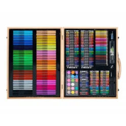 SET DE PINTURA LIDERPAPEL MADERA 245 PIEZAS MALETIN 49X36,6X4,5 CM