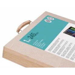 SET DE PINTURA LIDERPAPEL MADERA 245 PIEZAS MALETIN 49X36,6X4,5 CM