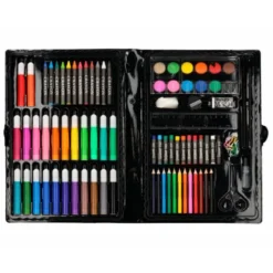 SET DE PINTURA LIDERPAPEL PLASTICO 86 PIEZAS 34X23X3,2 CM