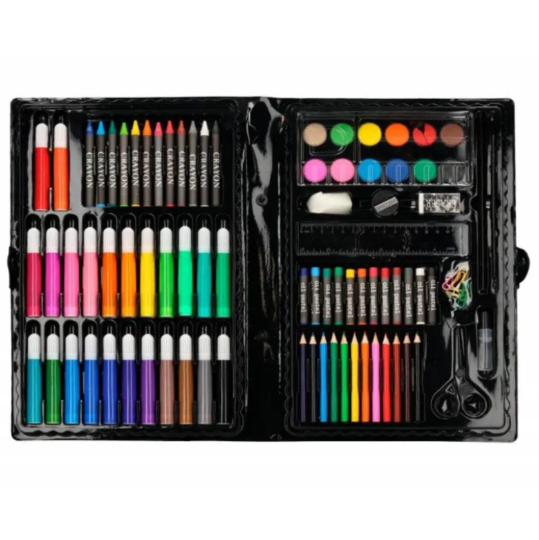 SET DE PINTURA LIDERPAPEL PLASTICO 86 PIEZAS 34X23X3,2 CM