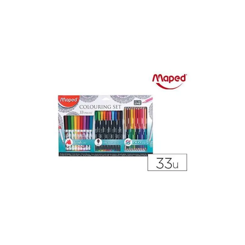 Set Dibujo Mandala Maped de 33 piezas