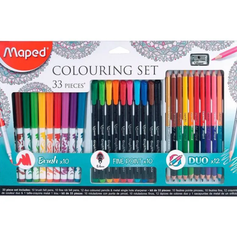 Set Dibujo Mandala Maped de 33 piezas