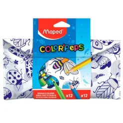 SET PARA COLOREAR MAPED 12 ROTULADORES + 12 LAPICES COLORES SURTIDOS