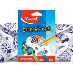 SET PARA COLOREAR MAPED 12 ROTULADORES + 12 LAPICES COLORES SURTIDOS