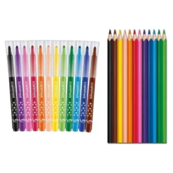 SET PARA COLOREAR MAPED 12 ROTULADORES + 12 LAPICES COLORES SURTIDOS