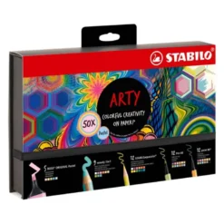 SET STABILO CREATIVO ARTY LINE PASTEL 50 UNIDADES SURTIDAS