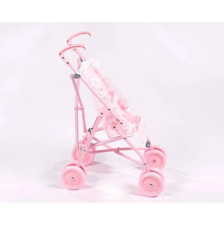 SILLA PEQUEÑA DE PASEO PARA MUÑECAS CARLOTA COLOR ROSA 550X270X410 MM