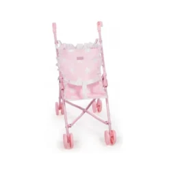 SILLA PEQUEÑA DE PASEO PARA MUÑECAS CARLOTA COLOR ROSA 550X270X410 MM